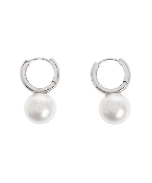 EVRIS（エヴリス）の「PEARL HOOP ピアス（ピアス（両耳用）・レディース・シルバー/ゴールド・FREE）」の10枚目の写真