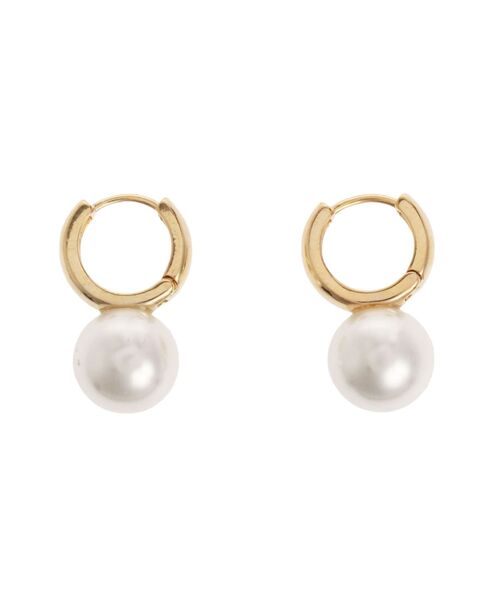 EVRIS（エヴリス）の「PEARL HOOP ピアス（ピアス（両耳用）・レディース・シルバー/ゴールド・FREE）」の11枚目の写真
