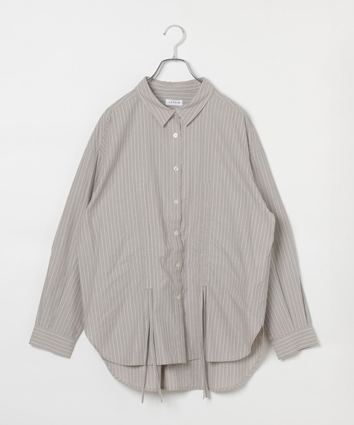 LEPSIM(レプシィム)の「フロントシャーリング長袖シャツ 1023550(シャツ/ブラウス・レディース・ブラウン系その他/ライトブルー/ブラウン・FREE)」の15枚目の写真