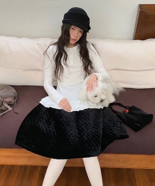 Vipoa(ヴィポア)の「Hem frill blouse(シャツ/ブラウス・レディース・ホワイト・FREE)」の5枚目の写真
