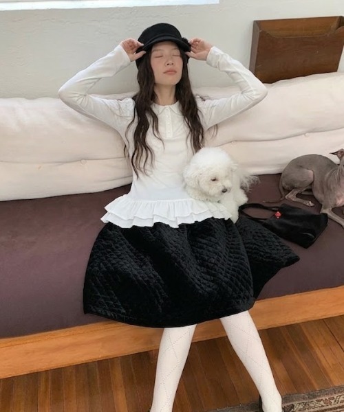 Vipoa(ヴィポア)の「Hem frill blouse(シャツ/ブラウス・レディース・ホワイト・FREE)」の6枚目の写真