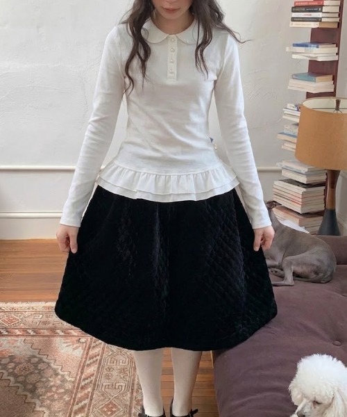Vipoa(ヴィポア)の「Hem frill blouse(シャツ/ブラウス・レディース・ホワイト・FREE)」の19枚目の写真