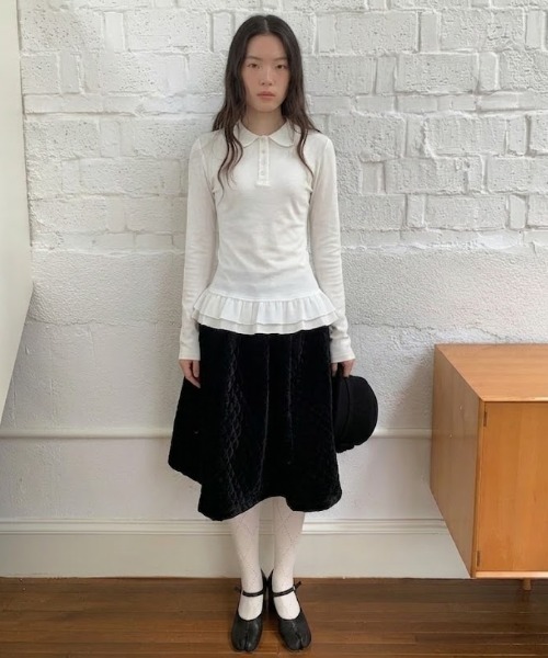 Vipoa(ヴィポア)の「Hem frill blouse(シャツ/ブラウス・レディース・ホワイト・FREE)」の17枚目の写真