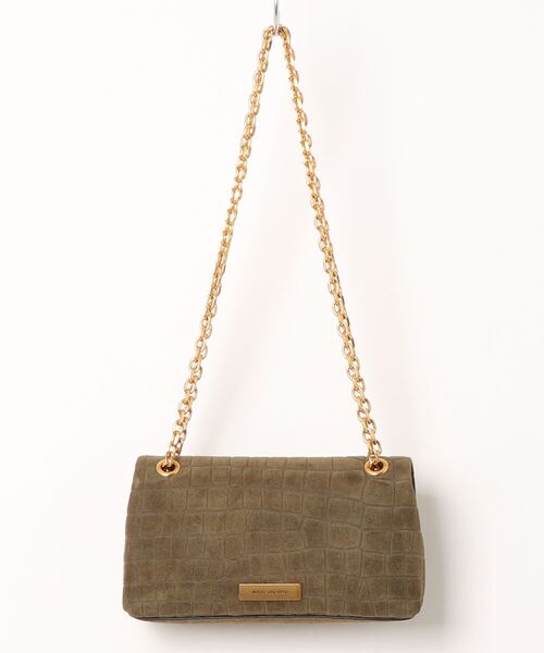 MARC JACOBS（マークジェイコブス）の「THE CROC DUAL CHAIN MINI BAG/ザ クロコ デュアル チェーン ミニ バッグ（ショルダーバッグ・レディース・オリーブ・ONE SIZE）」の5枚目の写真