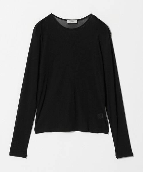 green label relaxing(グリーンレーベルリラクシング)の「チュール シアー クルーネック プルオーバー カットソー(Tシャツ/カットソー・レディース・ライトピンク/オフホワイト/ブラック・FREE)」の3枚目の写真
