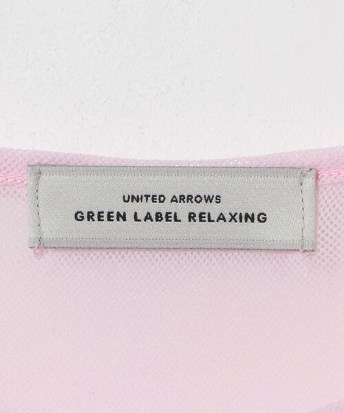 green label relaxing(グリーンレーベルリラクシング)の「チュール シアー クルーネック プルオーバー カットソー(Tシャツ/カットソー・レディース・ライトピンク/オフホワイト/ブラック・FREE)」の12枚目の写真