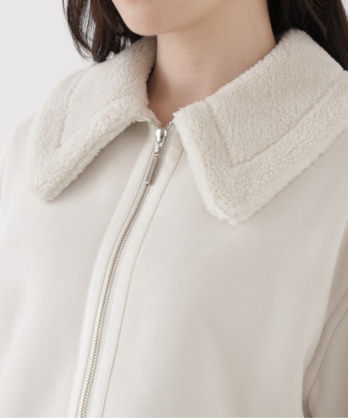 PROPORTION BODY DRESSING(プロポーションボディドレッシング)の「フェイクムートンショートブルゾン / 1216255005(ブルゾン・レディース・ベージュ/ホワイト系その他・MEDIUM/SMALL)」の12枚目の写真