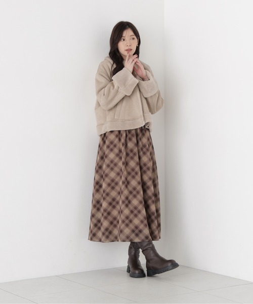 PROPORTION BODY DRESSING(プロポーションボディドレッシング)の「フェイクムートンショートブルゾン / 1216255005(ブルゾン・レディース・ベージュ/ホワイト系その他・MEDIUM/SMALL)」の18枚目の写真