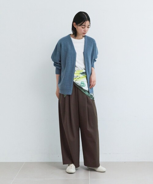 LOISIR(ロワズィール)の「エステルウールサキソニーワイドパンツ(その他パンツ・レディース・ブラウン/グレー/ブラック・MT/M)」の18枚目の写真