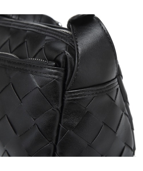 GUSCIO(グッシオ)の「【グッシオベーシック】幅広メッシュショルダーバッグ(ショルダーバッグ・レディース・シルバー/ブラック/アイボリー/ダークブラウン/グリーン・FREE)」の8枚目の写真