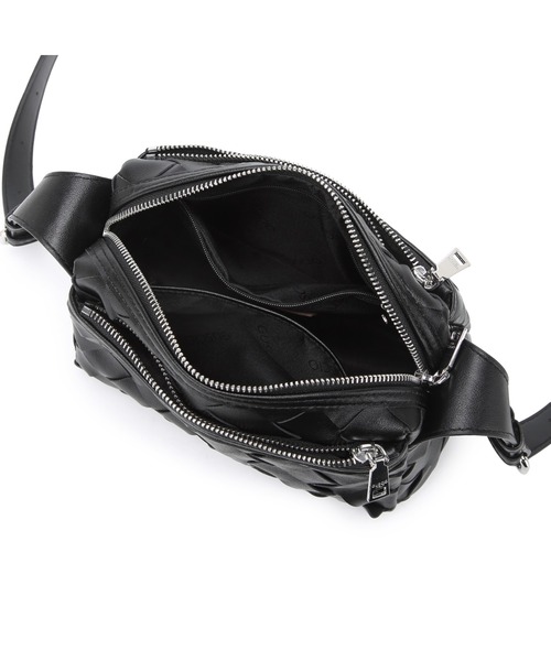 GUSCIO(グッシオ)の「【グッシオベーシック】幅広メッシュショルダーバッグ(ショルダーバッグ・レディース・シルバー/ブラック/アイボリー/ダークブラウン/グリーン・FREE)」の9枚目の写真