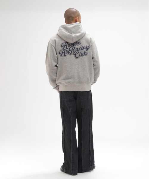 AVIREX（アヴィレックス）の「《A.A.R.C》CHENILLE EMB. CLASSIC ZIP HOODIE / シェニール クラシック ジップ フーディー / AVIREX / アヴィレックス（パーカー・メンズ・ネイビー/チャコール/グレー・LARGE/X-LARGE/XX-LARGE/MEDIUM）」の13枚目の写真