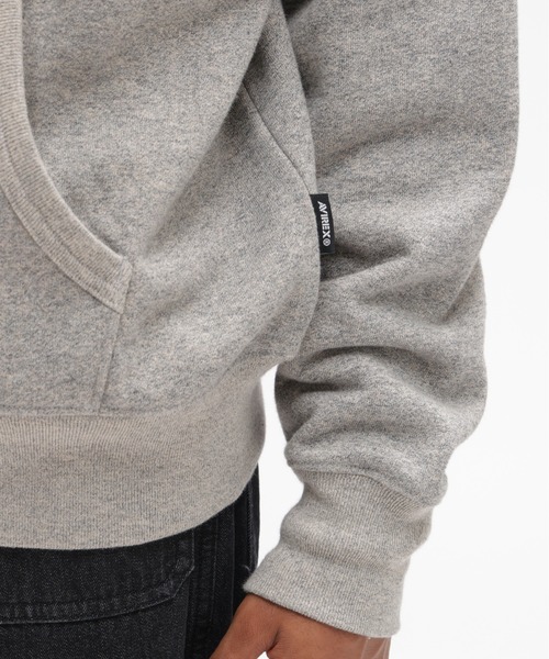 AVIREX（アヴィレックス）の「《A.A.R.C》CHENILLE EMB. CLASSIC ZIP HOODIE / シェニール クラシック ジップ フーディー / AVIREX / アヴィレックス（パーカー・メンズ・ネイビー/チャコール/グレー・LARGE/X-LARGE/XX-LARGE/MEDIUM）」の7枚目の写真