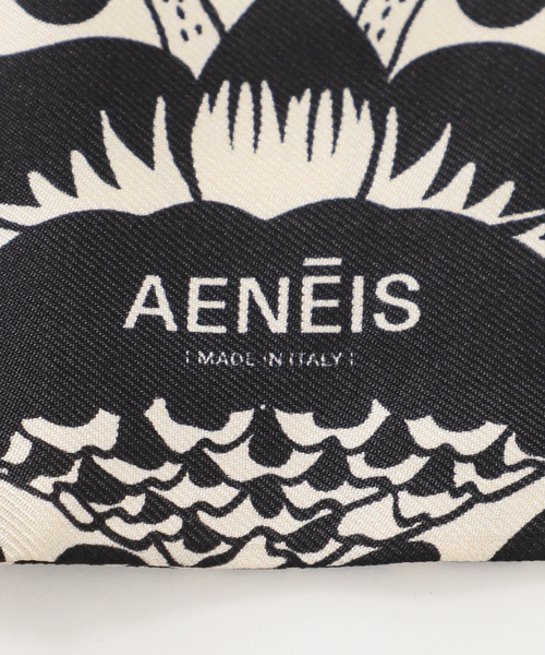 journal standard L'essage(ジャーナルスタンダードレサージュ)の「AENEIS/エネス Mur Floral Silk Twill Bandeau スカーフ(バンダナ/スカーフ・レディース・ブラック・FREE)」の7枚目の写真