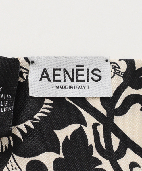 journal standard L'essage(ジャーナルスタンダードレサージュ)の「AENEIS/エネス Mur Floral Silk Twill Bandeau スカーフ(バンダナ/スカーフ・レディース・ブラック・FREE)」の8枚目の写真