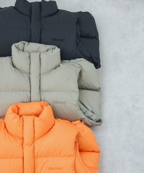 MARMOT（マーモット）の「『別注』Marmot×DOORS　DOWN VEST（ダウンベスト・レディース・ブラック/カーキ/オレンジ・ONE）」の11枚目の写真