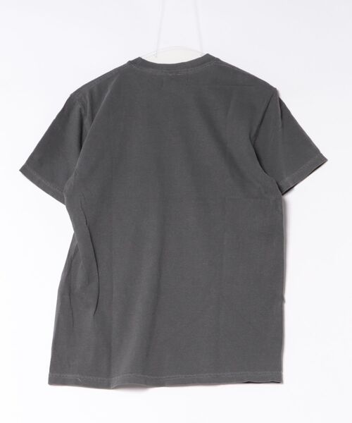 LOS ANGELES APPAREL（ロサンゼルスアパレル）の「【ROUND HOUSE/ラウンドハウス】 BOYワッペン Tシャツ(CC1717)/ヘビーウェイトコットン ボックスシルエット アメカジ（Tシャツ/カットソー・メンズ・ホワイト/スミクロ・MEDIUM/LARGE/X-LARGE）」の3枚目の写真