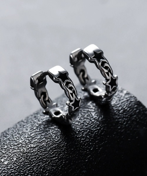 LUGG NAGG(ラグナグ)の「【466927】メンズライクスターフープピアス(RZ)(ピアス(両耳用)・メンズ・シルバー・FREE)」の4枚目の写真