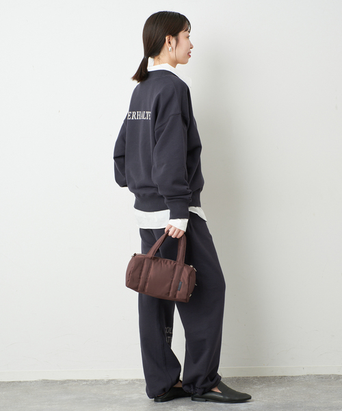 Collegiate Pacific(カレッジエイトパシフィック)の「COLLEGIATE PACIFIC SLOBE別注 スウェットパンツ 【洗濯機使用可能】(スウェットパンツ・レディース・チャコールグレー/ブラウン・FREE)」の3枚目の写真
