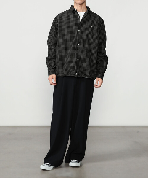 GYMPHLEX(ジムフレックス)の「Gymphlex | コットンブロード レギュラーカラーシャツ CHECK MEN(シャツ/ブラウス・メンズ・ブラック系その他・M/L)」の14枚目の写真