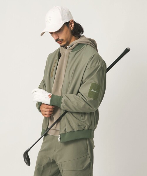 TaylorMade（テーラーメイド）の「【別注】＜TaylorMade×UNITED ARROWS＞フライト ジャケット（ブルゾン・メンズ・オフホワイト/ネイビー/オリーブ・XL/L/M）」の5枚目の写真