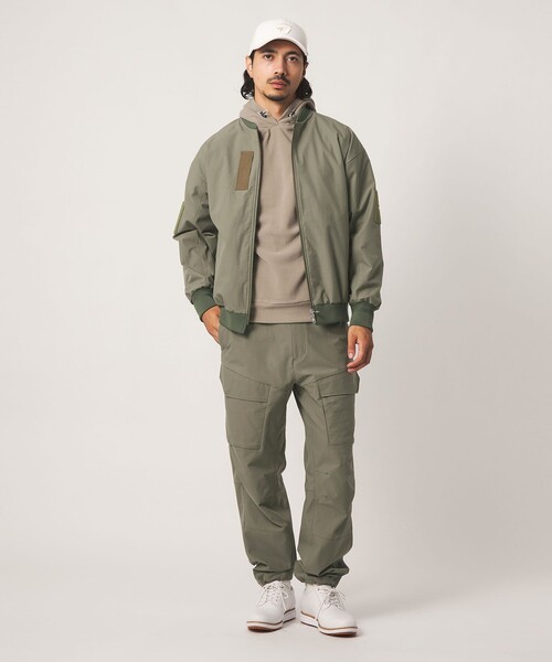TaylorMade（テーラーメイド）の「【別注】＜TaylorMade×UNITED ARROWS＞フライト ジャケット（ブルゾン・メンズ・オフホワイト/ネイビー/オリーブ・XL/L/M）」の10枚目の写真