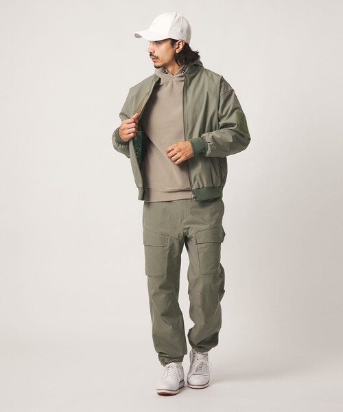 TaylorMade（テーラーメイド）の「【別注】＜TaylorMade×UNITED ARROWS＞フライト ジャケット（ブルゾン・メンズ・オフホワイト/ネイビー/オリーブ・XL/L/M）」の11枚目の写真
