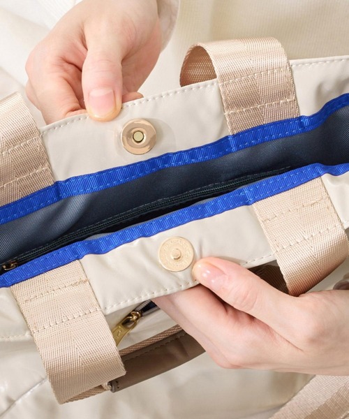ROOTOTE(ルートート)の「ルートート / トートバッグ 2way ショルダーバッグ スクエア 斜め掛け 軽量 自立 LT.スクエア.スラッシュ-B(トートバッグ・レディース・ブラック/アイボリー/レオパード/ハウンドトゥース/パイソン・FREE)」の18枚目の写真