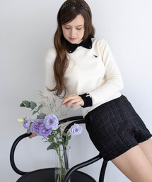 U.S. POLO ASSN. | 【U.S. POLO ASSN.】clear 別注 フェザー配色長袖ニットトップス(ニット/セーター)