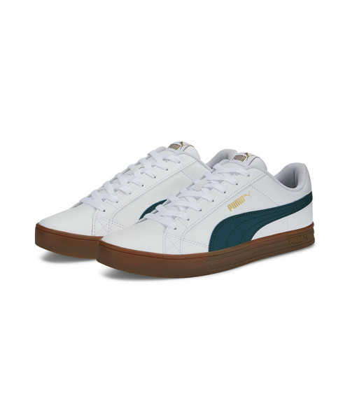 PUMA(プーマ)の「PUMA プーマ ユニセックス プーマ スマッシュ バルク V3 ロー スニーカー(スニーカー・メンズ・ブラック/ホワイト×グリーン/アイボリー・27.0cm/28.5cm/23.0cm/23.5cm/29.0cm/28.0cm/25.0cm/25.5cm/24.0cm/24.5cm/27.5cm/26.0cm/26.5cm/22.5cm)」の4枚目の写真