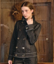 BY WILNiE（バイ ウィルニー）の「STRIPE DENIM JACKET / ストライプデニムジャケット（デニムジャケット）」