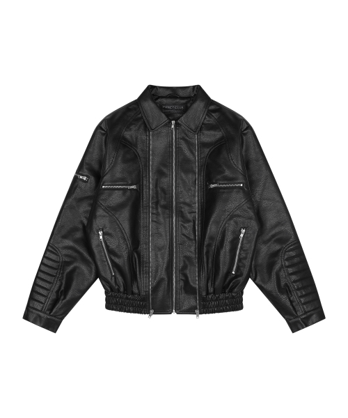FANCY CLUB(ファンシークラブ)の「レーサーレザージャケット (BLACK) F26ZA507(ライダースジャケット・レディース・その他・FREE)」の10枚目の写真