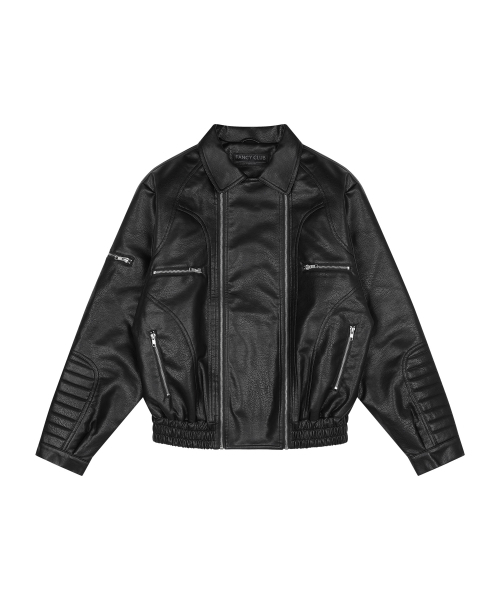 FANCY CLUB(ファンシークラブ)の「レーサーレザージャケット (BLACK) F26ZA507(ライダースジャケット・レディース・その他・FREE)」の11枚目の写真