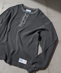Gerry Cosby（ジェリーコスビー）の「GERRY COSBY / ジェリーコスビー COTTON WAFFLE 3B HENLEY ワッフル ヘンリーネック ピグメント（Tシャツ/カットソー）」