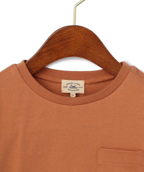 green label relaxing（グリーンレーベルリラクシング）の「ソデレースフリル PO 5L◆（Tシャツ/カットソー・キッズ・オフホワイト/ブラウン・105/135/95/115/125）」の12枚目の写真