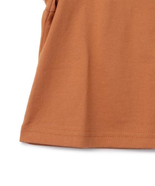 green label relaxing（グリーンレーベルリラクシング）の「ソデレースフリル PO 5L◆（Tシャツ/カットソー・キッズ・オフホワイト/ブラウン・105/135/95/115/125）」の6枚目の写真