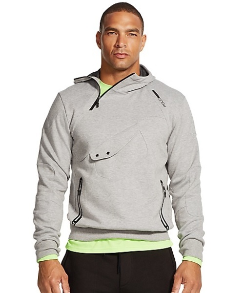 ポロ　ラルフローレン ダブルニットパーカー フーディ グレー メンズ L POLO RALPH LAUREN（ポロ ラルフ ローレン）の「ダブルニット テック