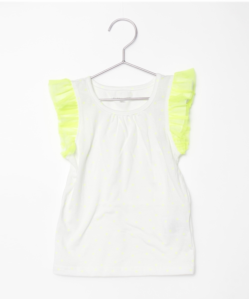 GLOBAL WORK（グローバルワーク）の「【キッズ】チュールソデＴ半袖/712344（Tシャツ/カットソー・キッズ・ホワイト/グレー/ライトイエロー/ネイビー/ホワイト系その他/ブラウン系その他・X-LARGE/LARGE/SMALL/MEDIUM）」の6枚目の写真