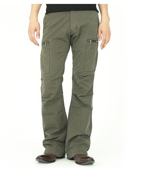 OURET（オーレット）の「WEATHER IN TUCK SIDE POCKET CARGO PANTS（その他パンツ・メンズ・ブラウン/カーキ・1/2）」の4枚目の写真