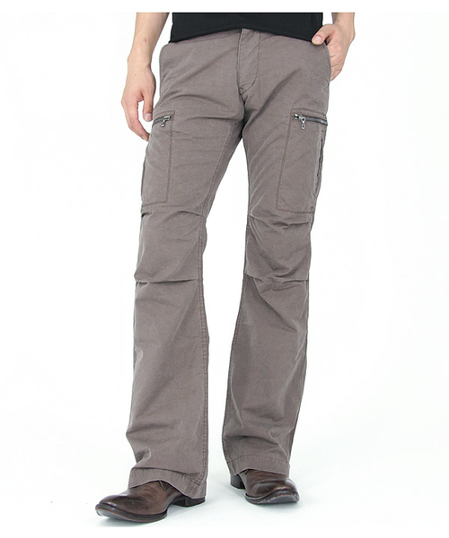 OURET（オーレット）の「WEATHER IN TUCK SIDE POCKET CARGO PANTS（その他パンツ・メンズ・ブラウン/カーキ・1/2）」の9枚目の写真