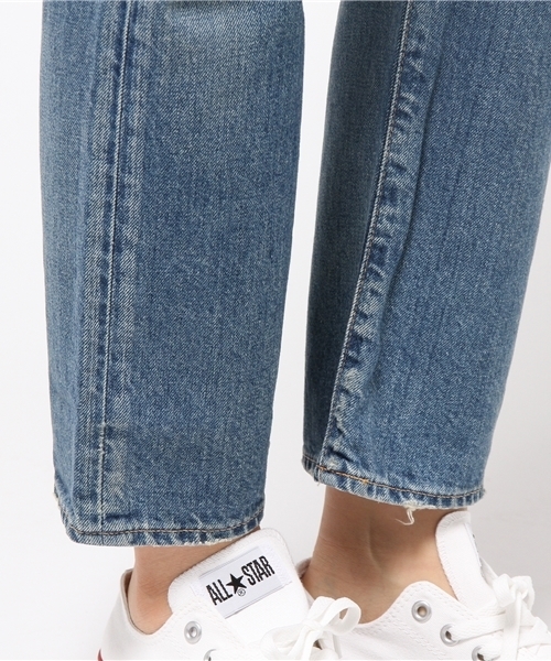 MOUSSY（マウジー）の「MV Wayne wide Straight（デニムパンツ・レディース・ブルー・24inch/25inch/23inch/27inch/26inch）」の6枚目の写真