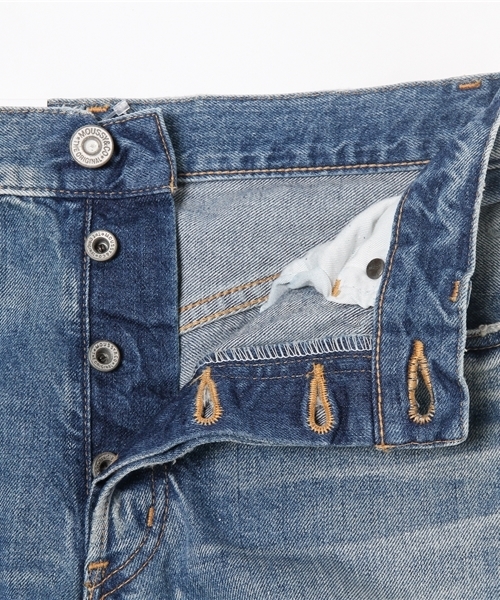 MOUSSY（マウジー）の「MV Wayne wide Straight（デニムパンツ・レディース・ブルー・24inch/25inch/23inch/27inch/26inch）」の7枚目の写真