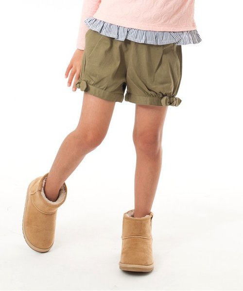 apres les cours（アプレレクール）の「バルーンショートパンツ（その他パンツ・キッズ・インディゴブルー/カーキ/キャメル/パープル・110/130/140/100/120/90/80）」の2枚目の写真