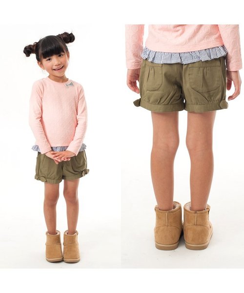 apres les cours（アプレレクール）の「バルーンショートパンツ（その他パンツ・キッズ・インディゴブルー/カーキ/キャメル/パープル・110/130/140/100/120/90/80）」の7枚目の写真