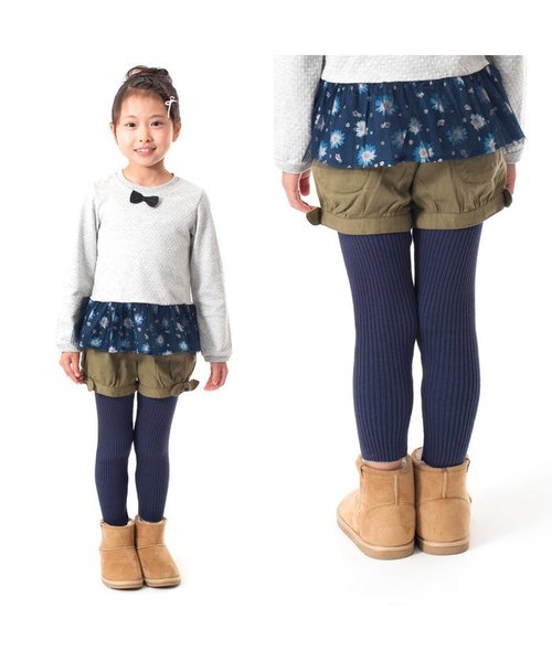apres les cours（アプレレクール）の「バルーンショートパンツ（その他パンツ・キッズ・インディゴブルー/カーキ/キャメル/パープル・110/130/140/100/120/90/80）」の8枚目の写真