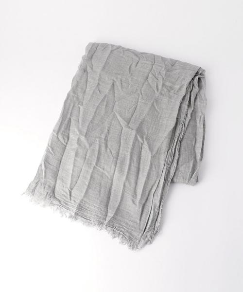 Faliero Sarti（ファリエロサルティ）の「＜Faliero Sarti (ファリエロ サルティ)＞AZZURRA ストール 140×195◆（ストール/ショール・レディース・ブラック/グレー/レッド・FREE）」の5枚目の写真