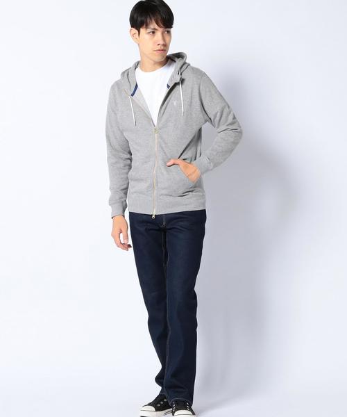 coen（コーエン）の「裏毛ジップパーカー（パーカー・メンズ・ネイビー/グレー・X-LARGE/MEDIUM/SMALL/LARGE）」の6枚目の写真