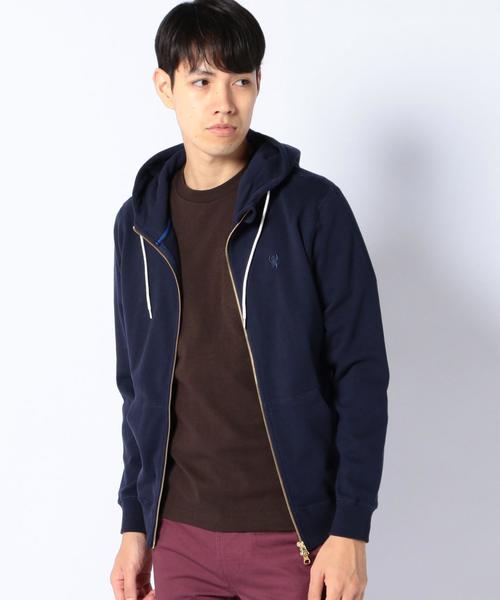 coen（コーエン）の「裏毛ジップパーカー（パーカー・メンズ・ネイビー/グレー・X-LARGE/MEDIUM/SMALL/LARGE）」の9枚目の写真