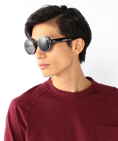 coen（コーエン）の「フリップアップサングラス（サングラス・メンズ・ブラック・フリー）」の2枚目の写真