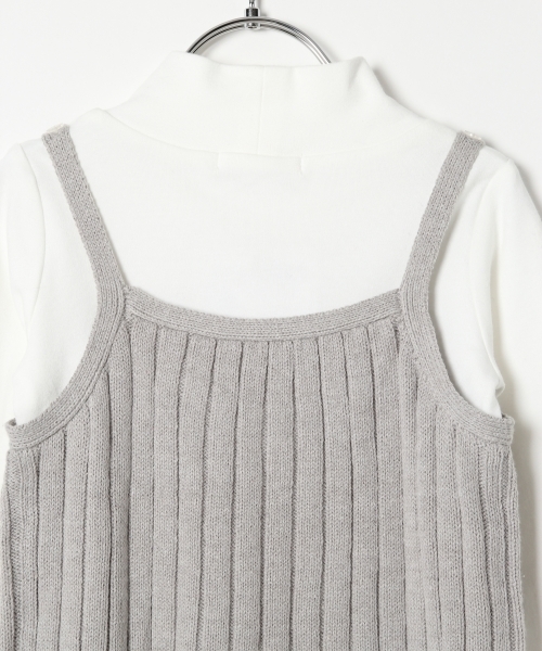 GLOBAL WORK（グローバルワーク）の「【キッズ】アラエルニットキャミレイヤー長袖/729135 （ニット/セーター・キッズ・キャメル/ネイビー/グレー/レッド・LARGE/SMALL/X-LARGE/MEDIUM）」の12枚目の写真